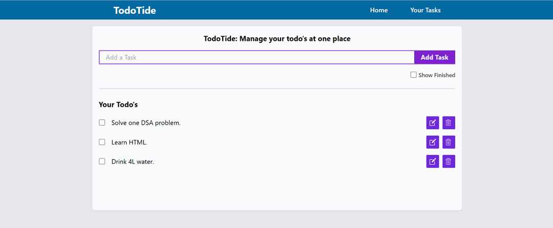 To-Do List App Screenshot