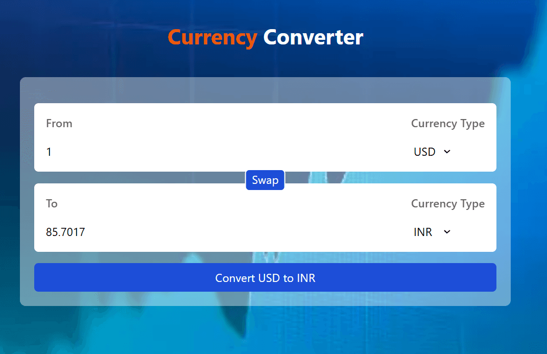 Currency Converter Screenshot